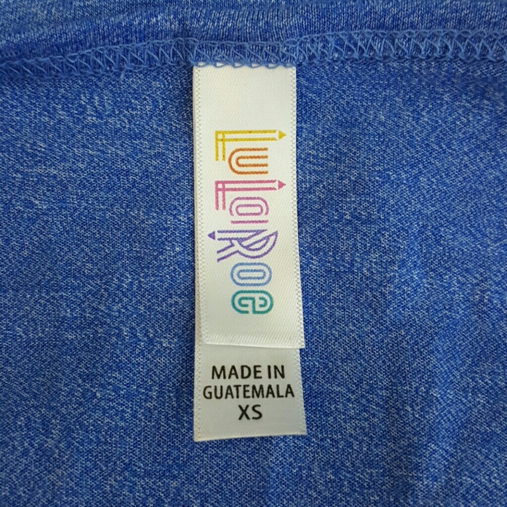 Lularoe women top tunic t-shirt blue size XS - Picture 4 of 4